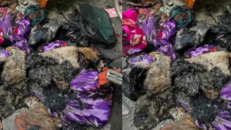 Moradabad : घर में रखे गैस सिलिंडर से आग लगने से पति-पत्नी और बेटा झुलसे सामान जलकर राख