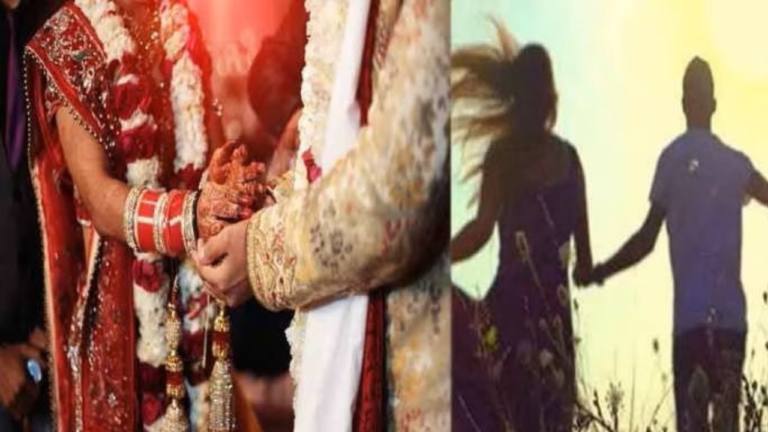Amroha : 25 दिन पहले हुई थी शादी पति से रिश्ता तोड़ युवती प्रेमी से रचाने पहुंची शादी